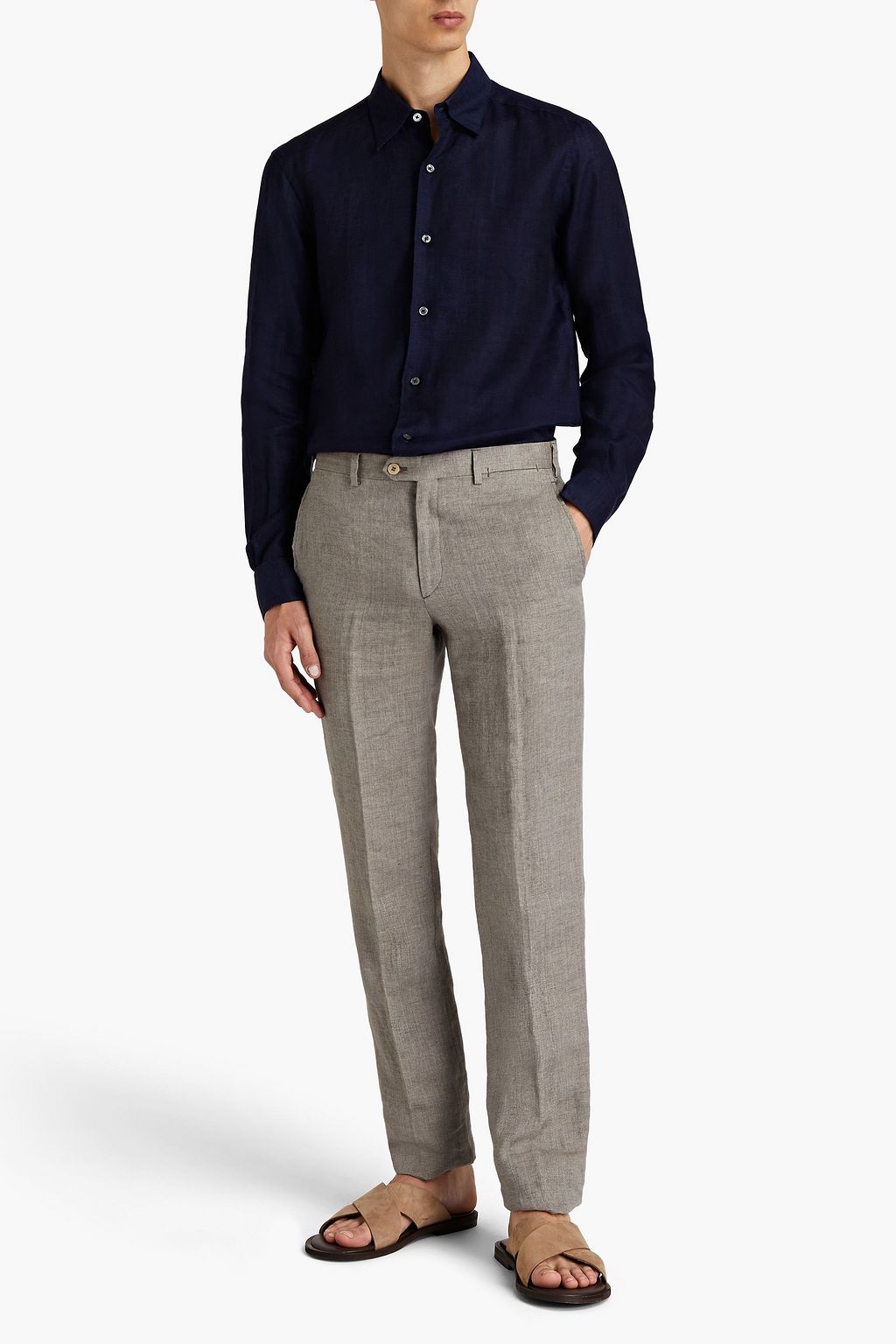 ZEGNA Linen-gauze shirt