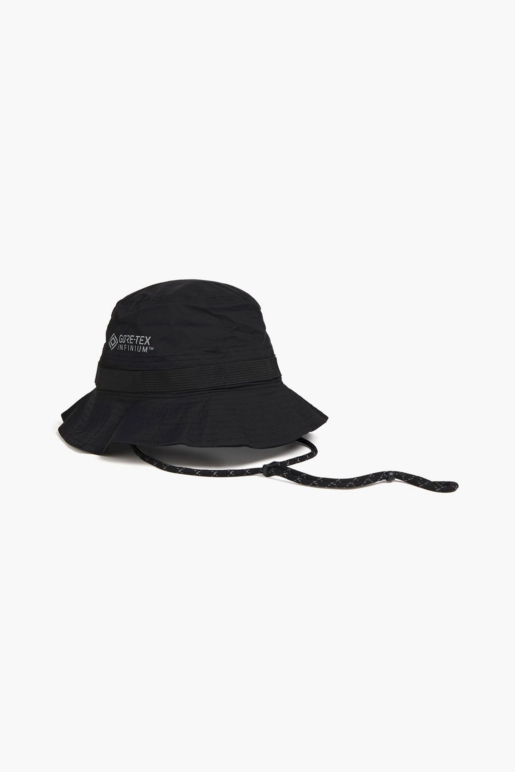 Black Charlie printed shell bucket hat 