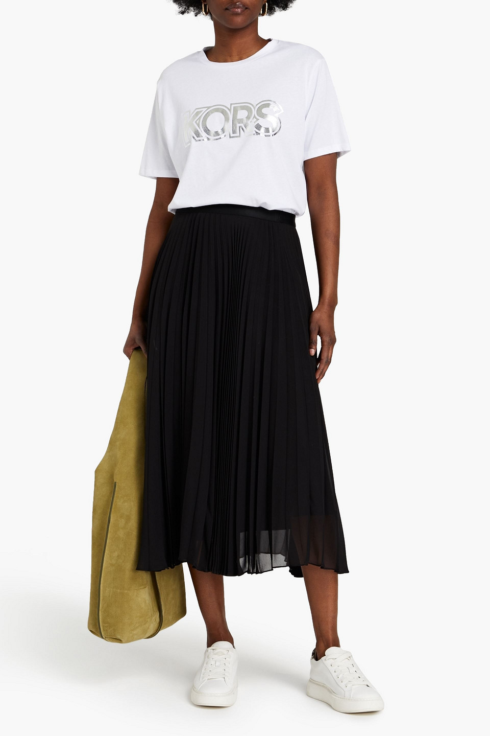 Michael Michael Kors Printed Organic Cotton-jersey T-shirt