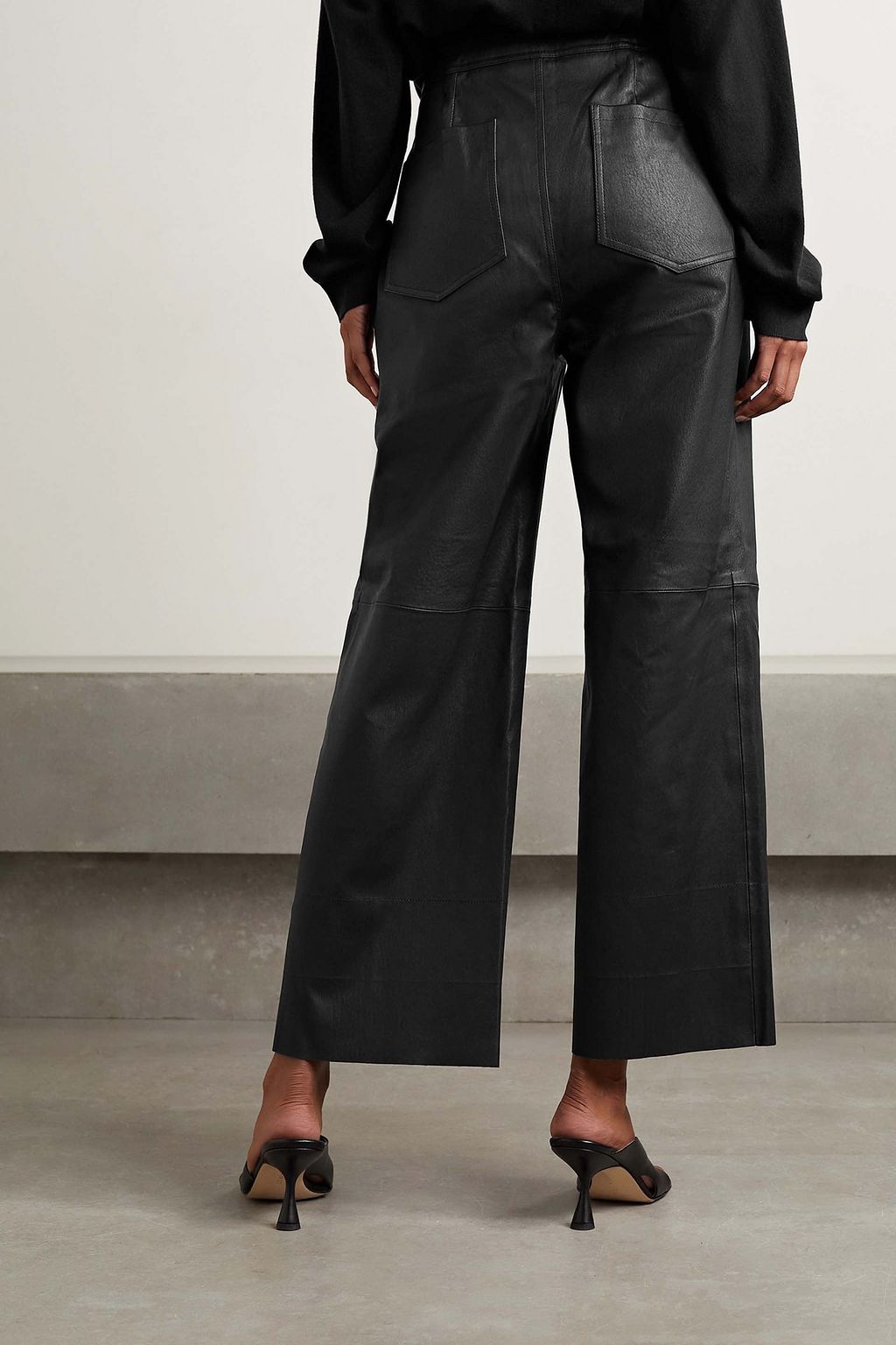 APIECE APART Monterey leather straight-leg pants