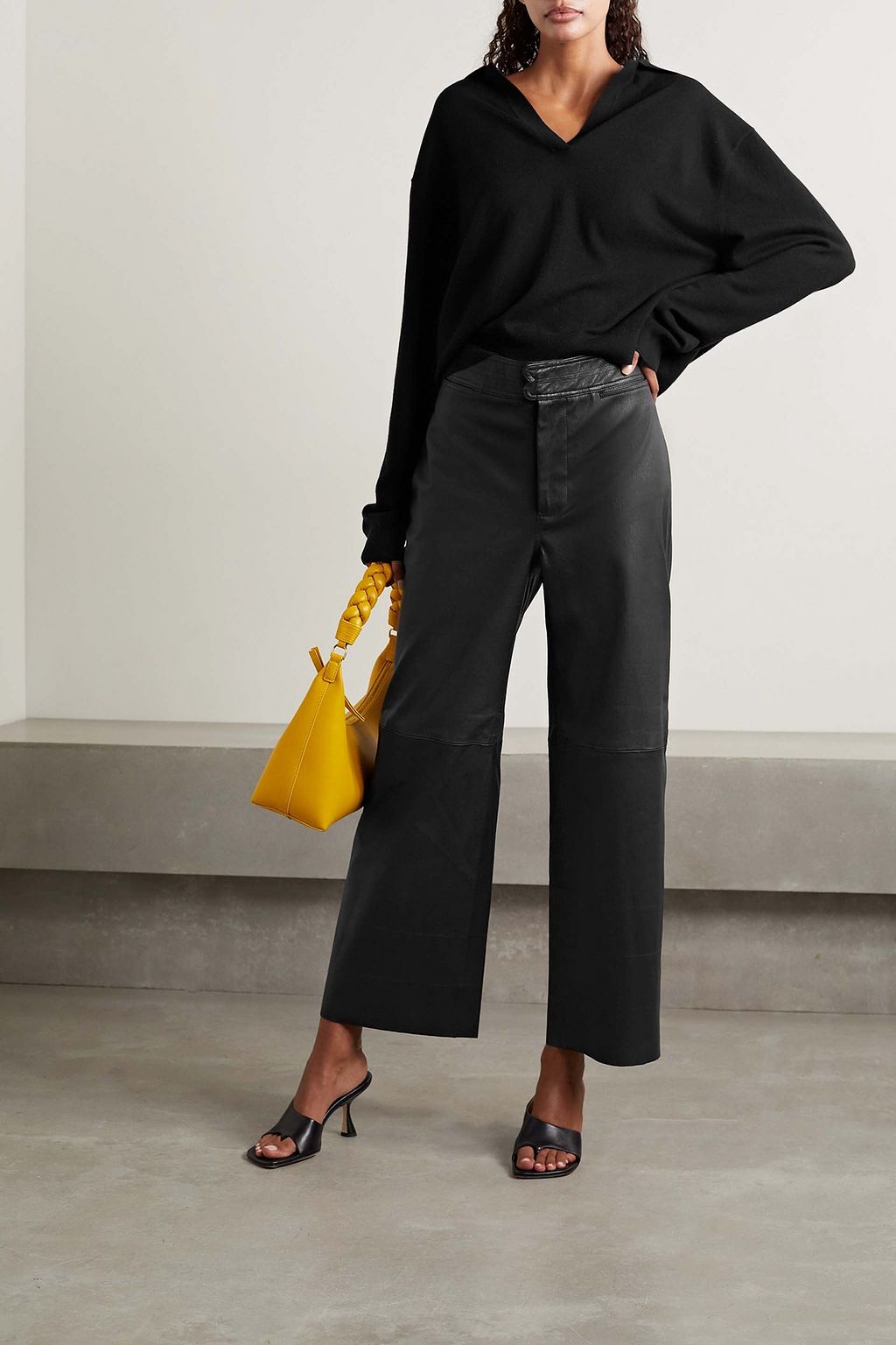 APIECE APART Monterey leather straight-leg pants