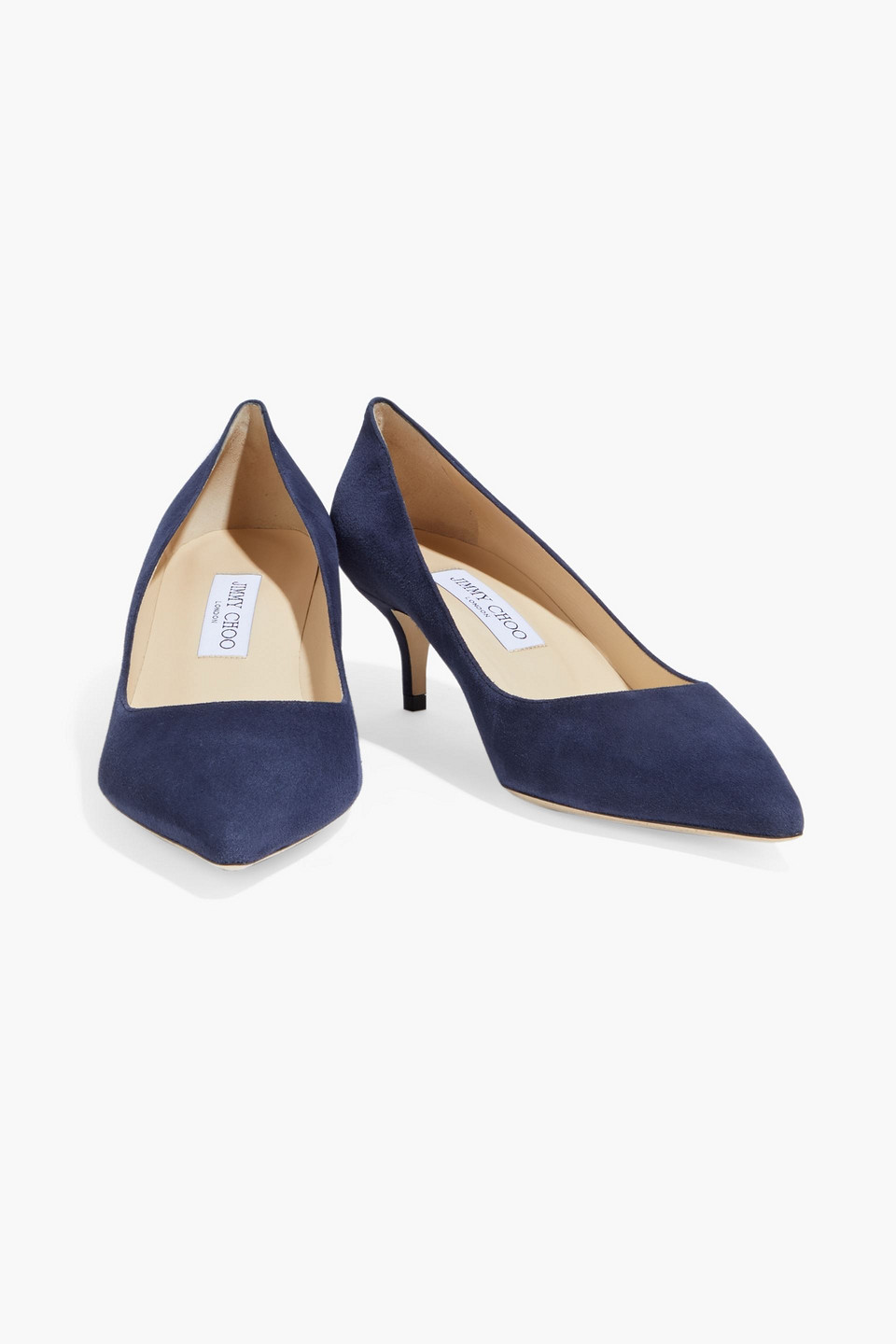 Jimmy Choo Aza Suede Pumps In Navy