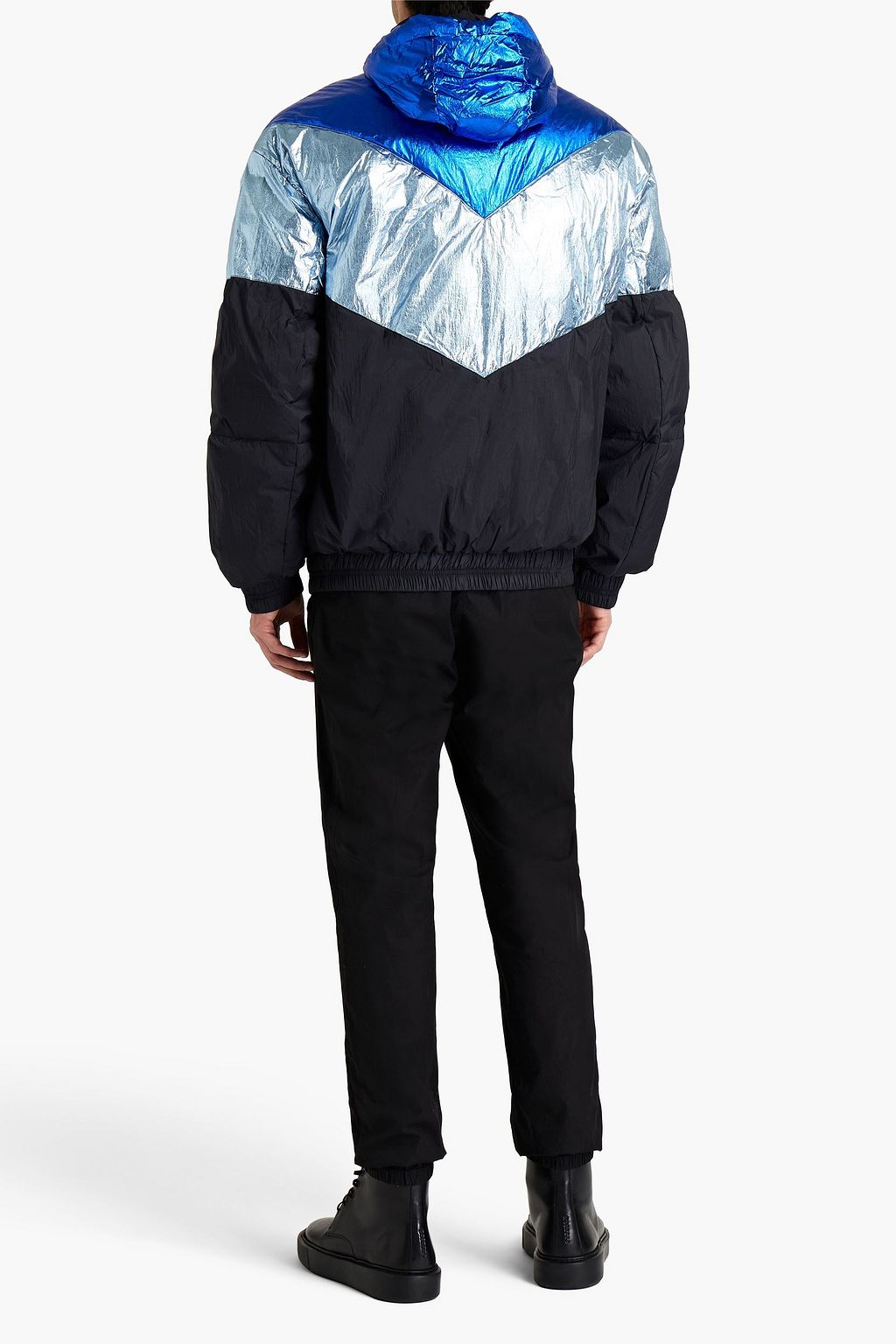 ISABEL MARANT Metallic shell hooded jacket