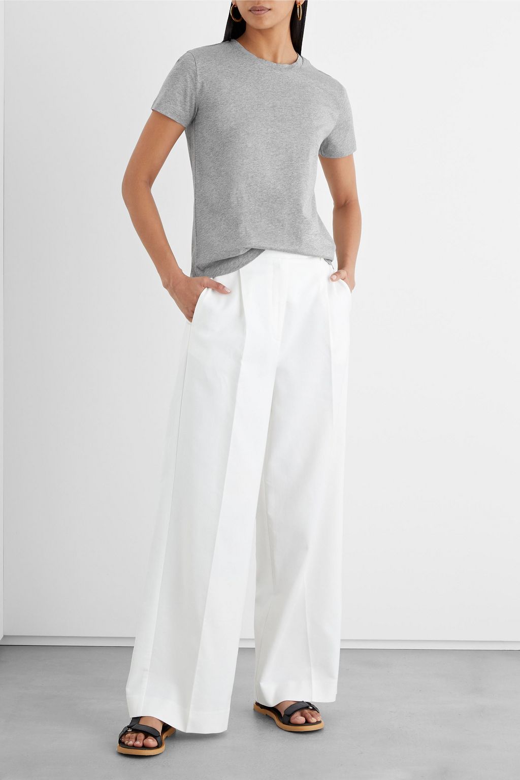 IRIS & INK Marie organic cotton-jersey T-shirt