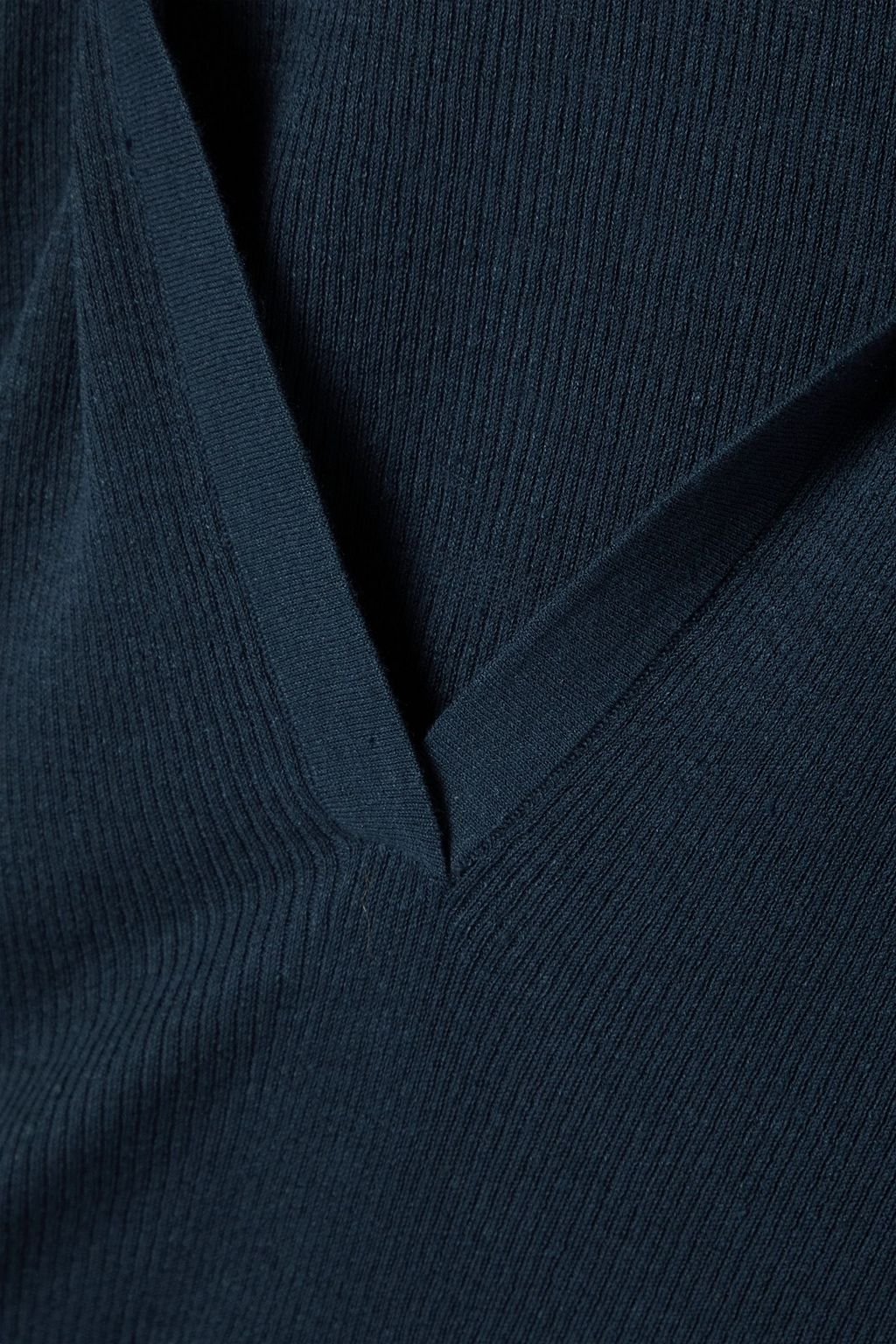 JAMES PERSE Midikleid aus einer gerippten Leinenmischung