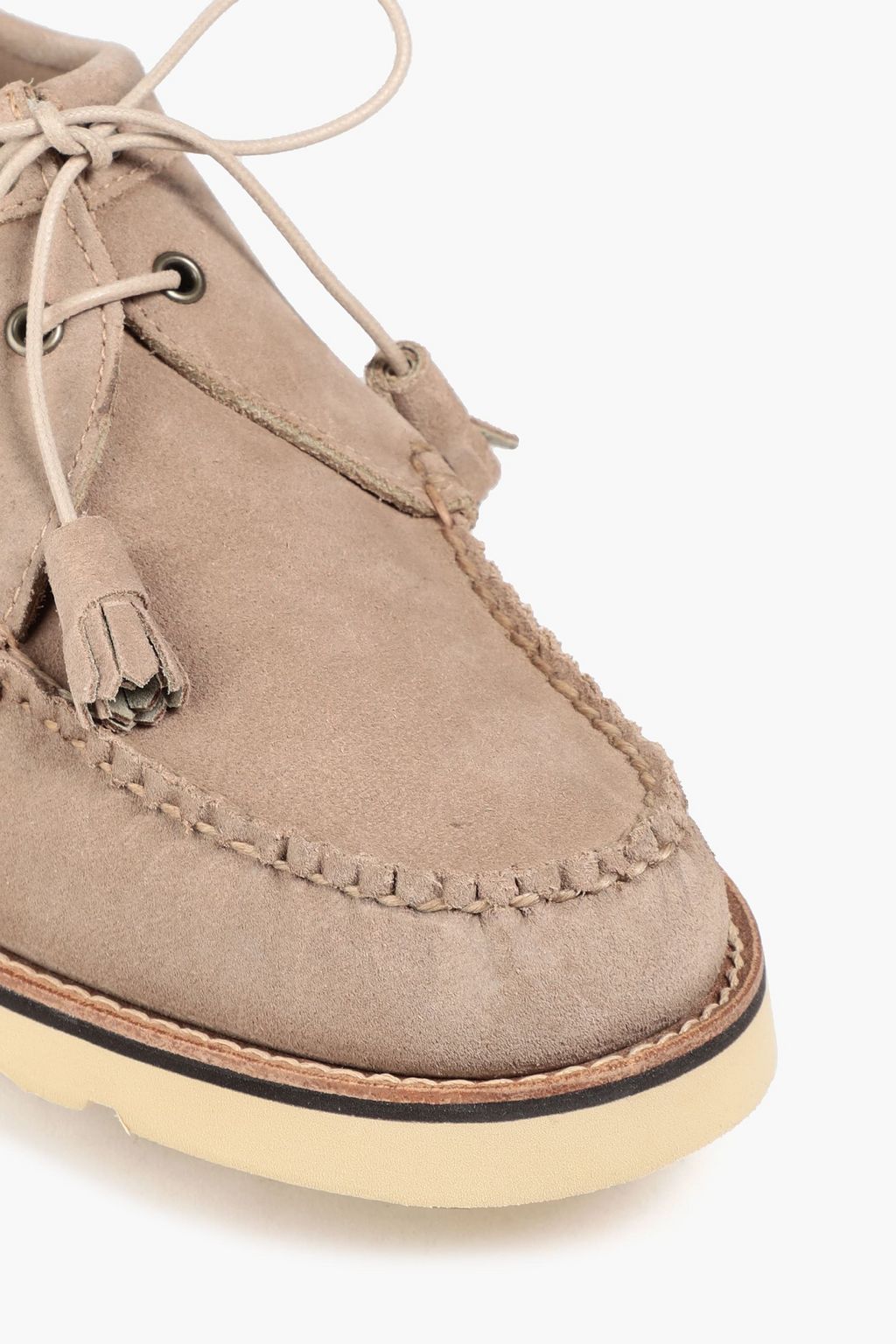 G.H. BASS & CO Weejuns Tie Reverso suede boat shoes
