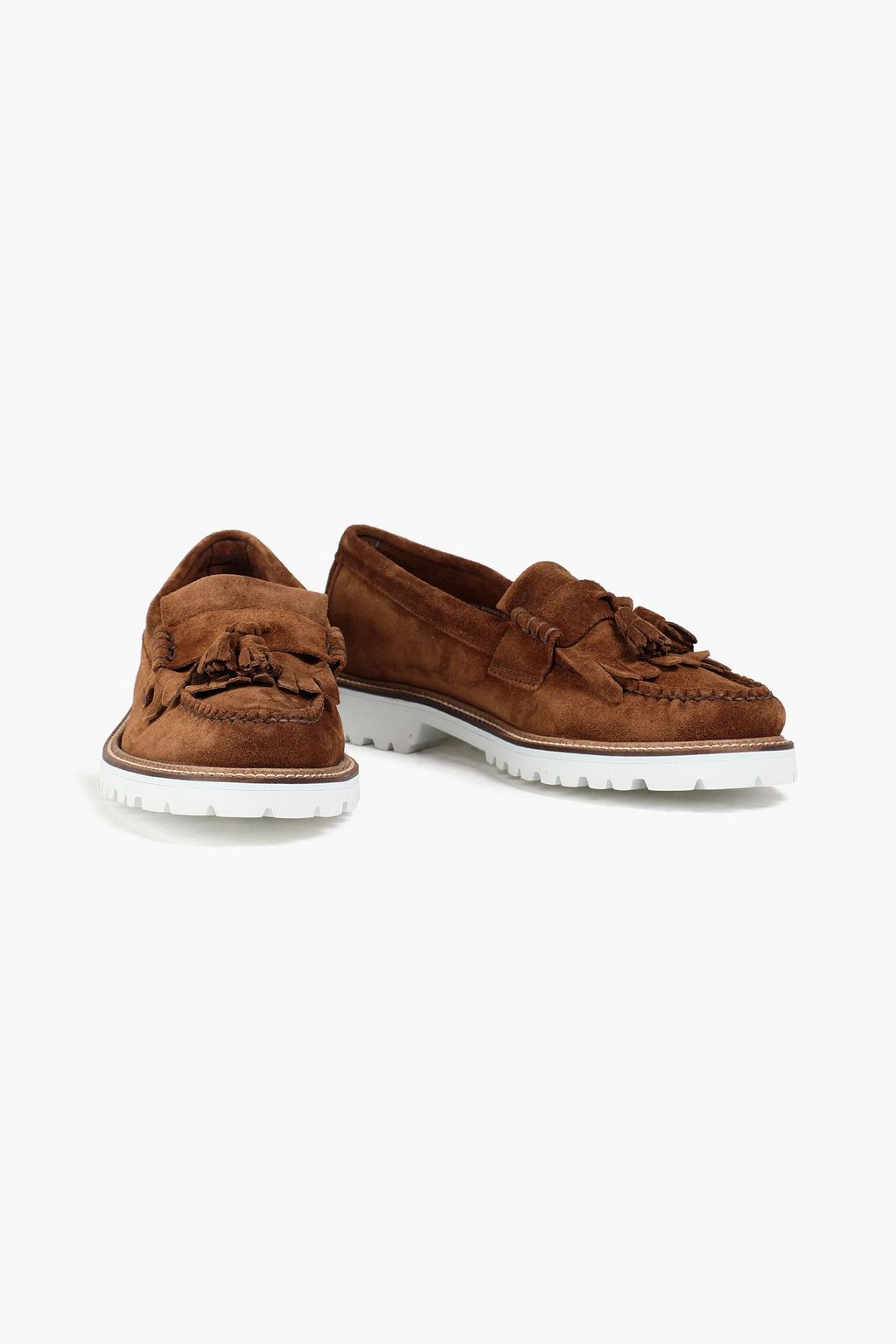 G.H. BASS & CO Weejun tassel-trimmed suede loafers