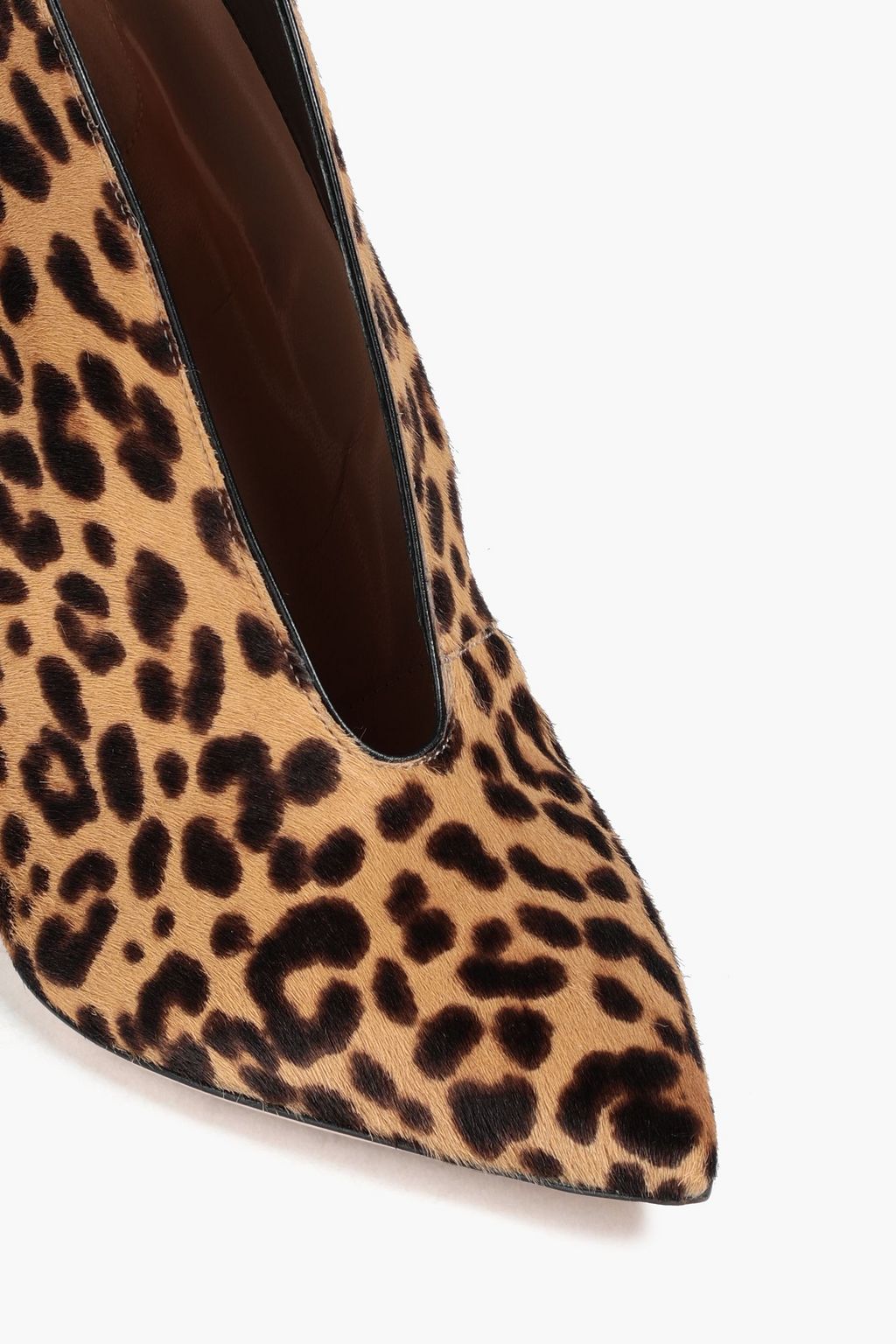 GIANVITO ROSSI Vania leopard-print calf-hair ankle boots