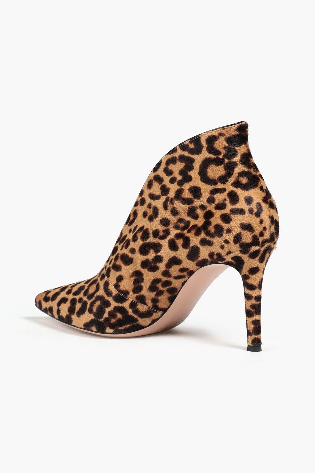 GIANVITO ROSSI Vania leopard-print calf-hair ankle boots