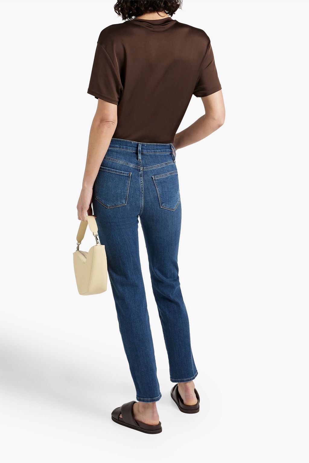FRAME Le Pixie Sylvie high-rise straight-leg jeans