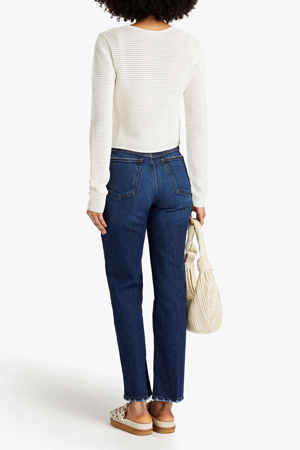 FRAME Le High 'N' Tight high-rise straight-leg jeans