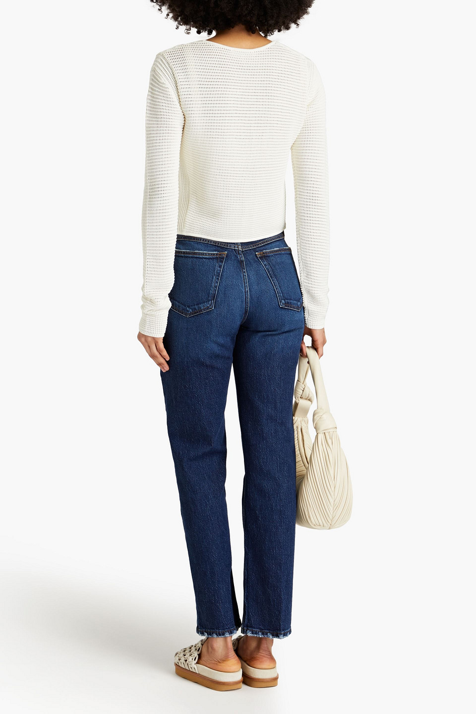 FRAME LE HIGH 'N' TIGHT HIGH-RISE STRAIGHT-LEG JEANS 3074457345636651854