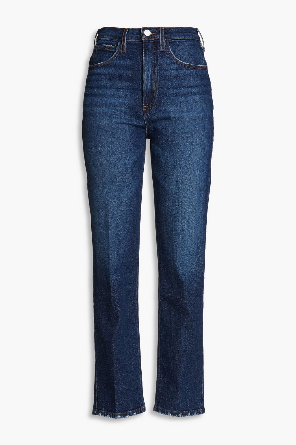 zip-embellished straight-leg jeans | Purple Brand 