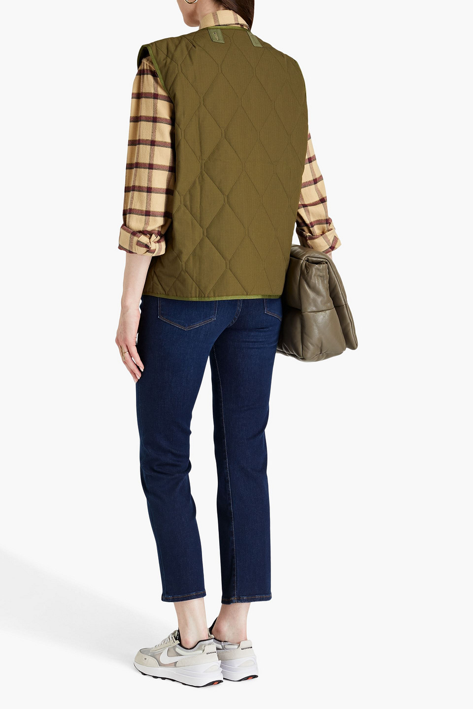 Frame Le High Hoch Sitzende Cropped Jeans Mit Geradem Bein In Dark Denim