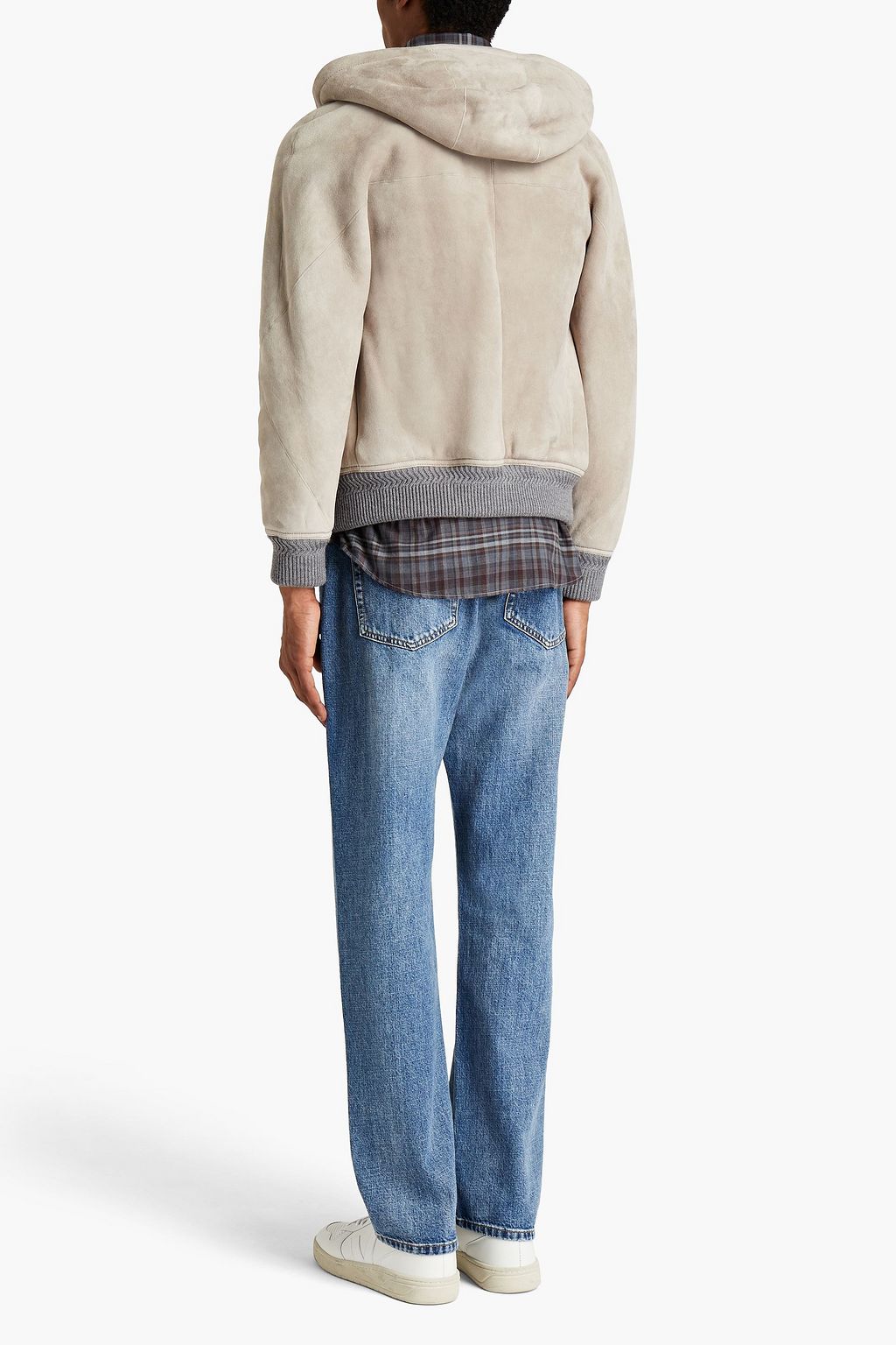 ZEGNA Shearling hooded jacket