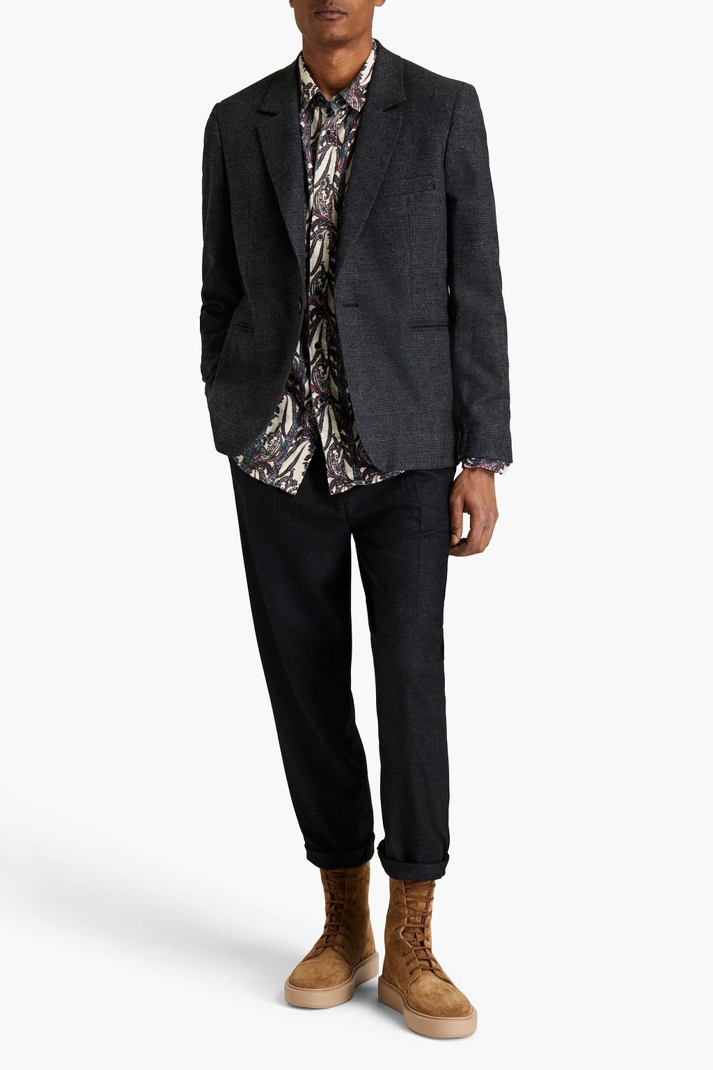 ISABEL MARANT Lifin Prince of Wales checked flannel blazer