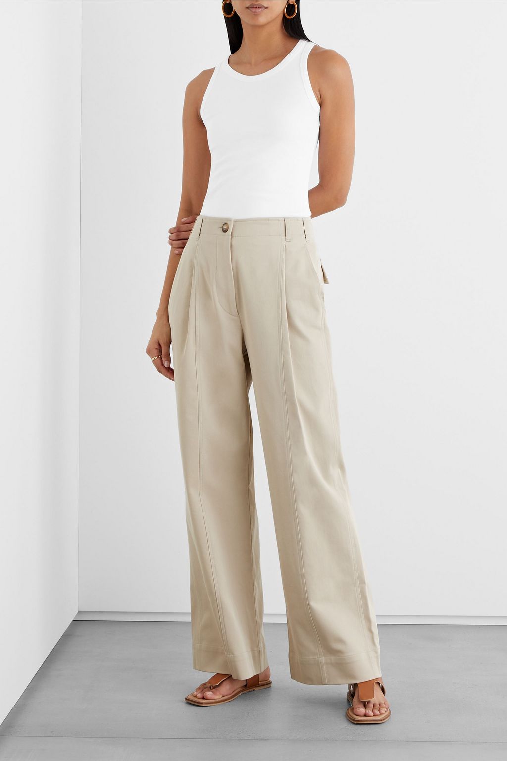 IRIS & INK Véronique stretch-jersey tank