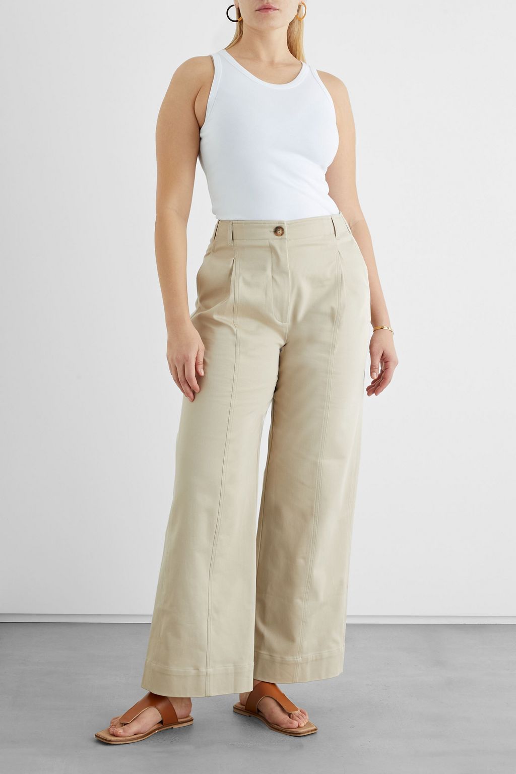 IRIS & INK Véronique stretch-jersey tank