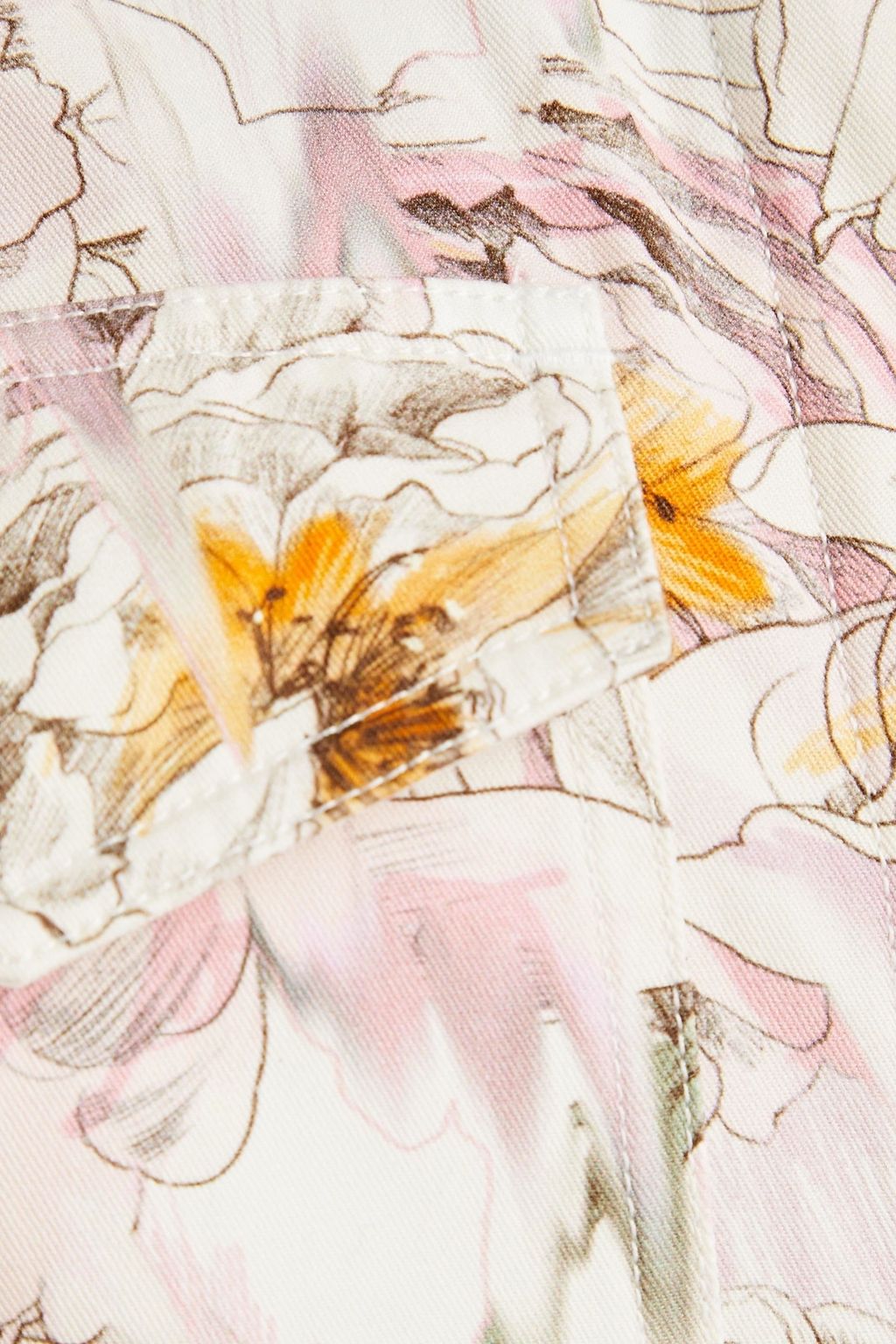 REBECCA VALLANCE Fleur du Mal belted floral-print cotton-twill jumpsuit