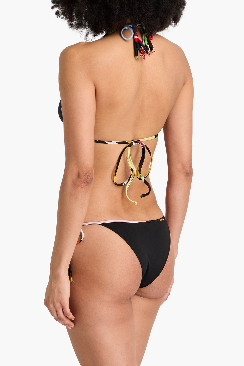  Pucci - Bikini-höschen Mit Troddeln - Schwarz - Xs 