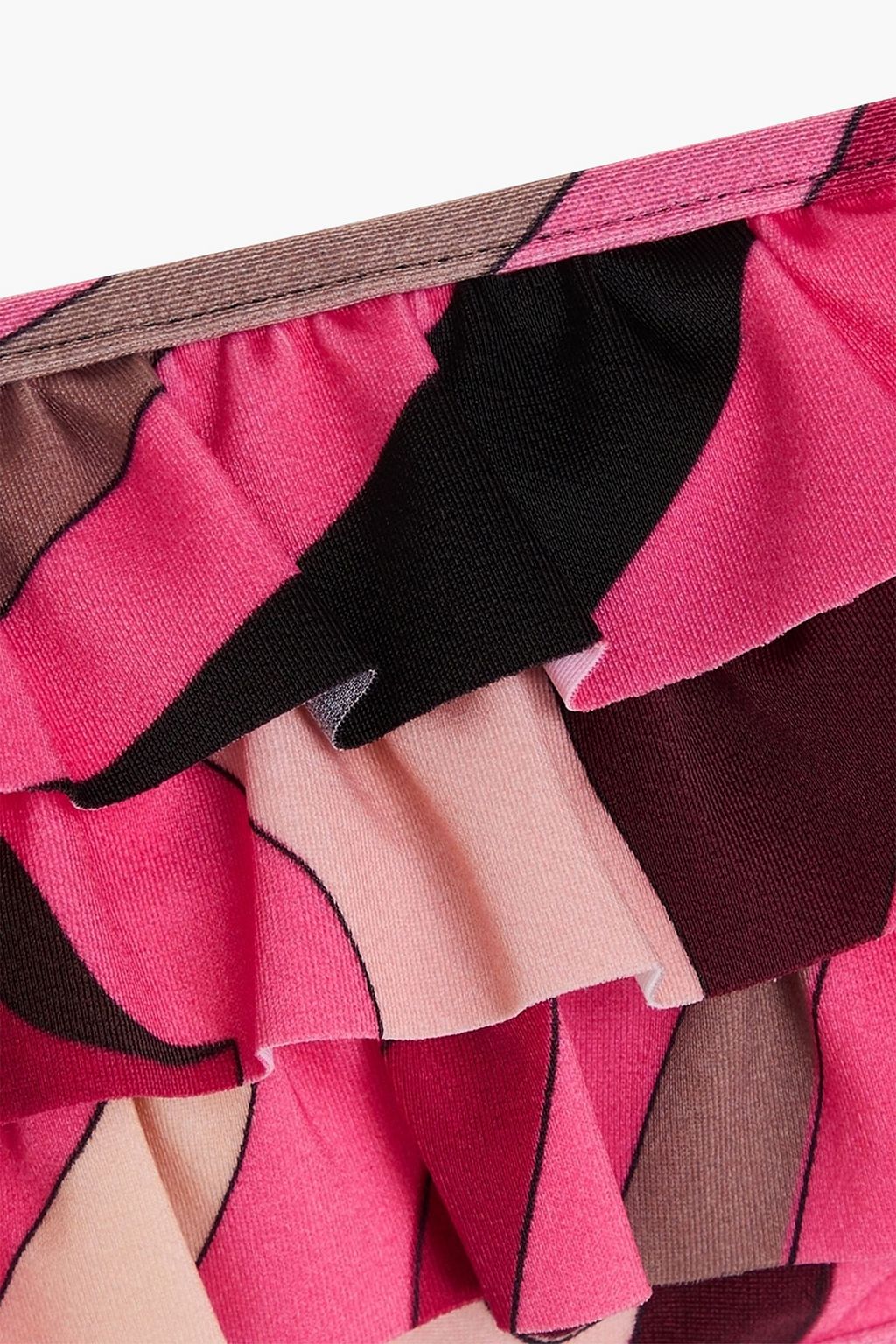 PUCCI توب بيكيني بتصميم باندو مزين بطبعات وبكشاكش