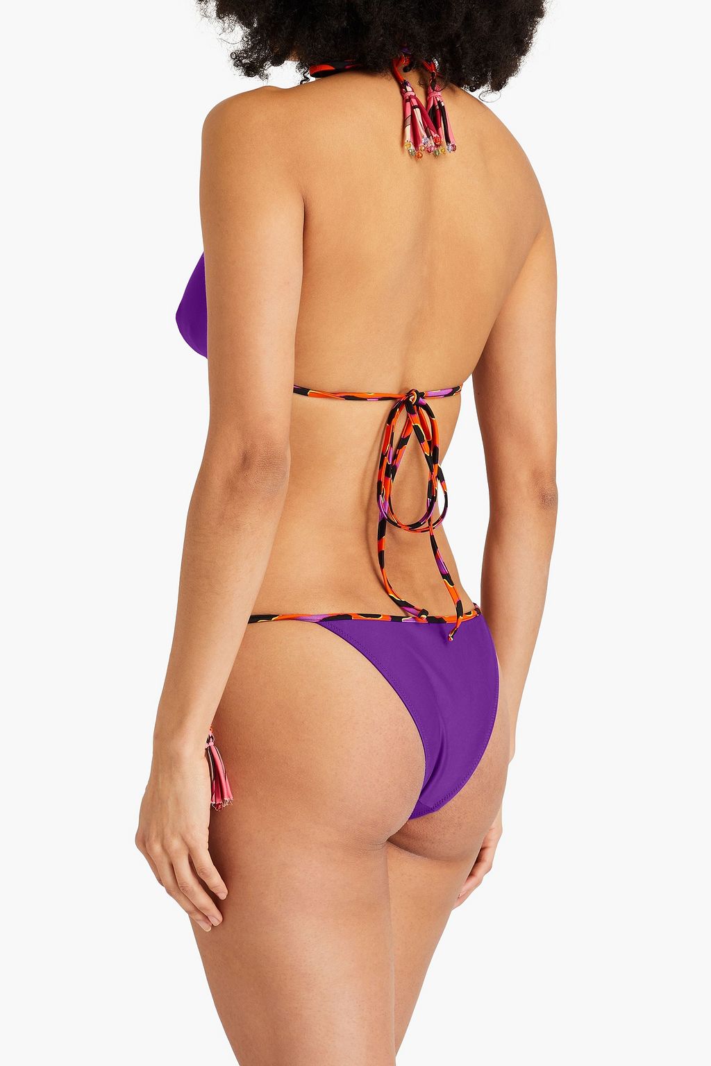 PUCCI قطعة بيكيني سفلية مزينة بشرّابات