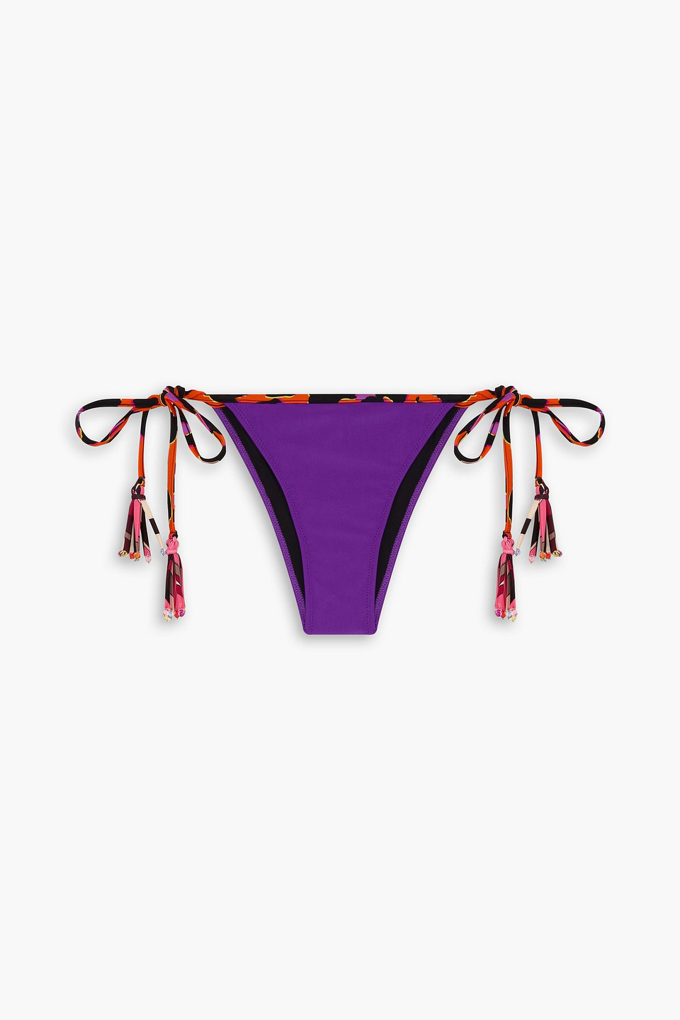 Pucci Embellished Bikini Briefs In Purple