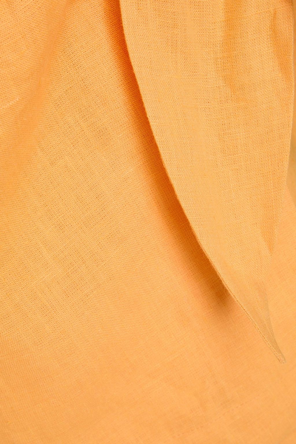 NANUSHKA Wrap-effect linen mini skirt