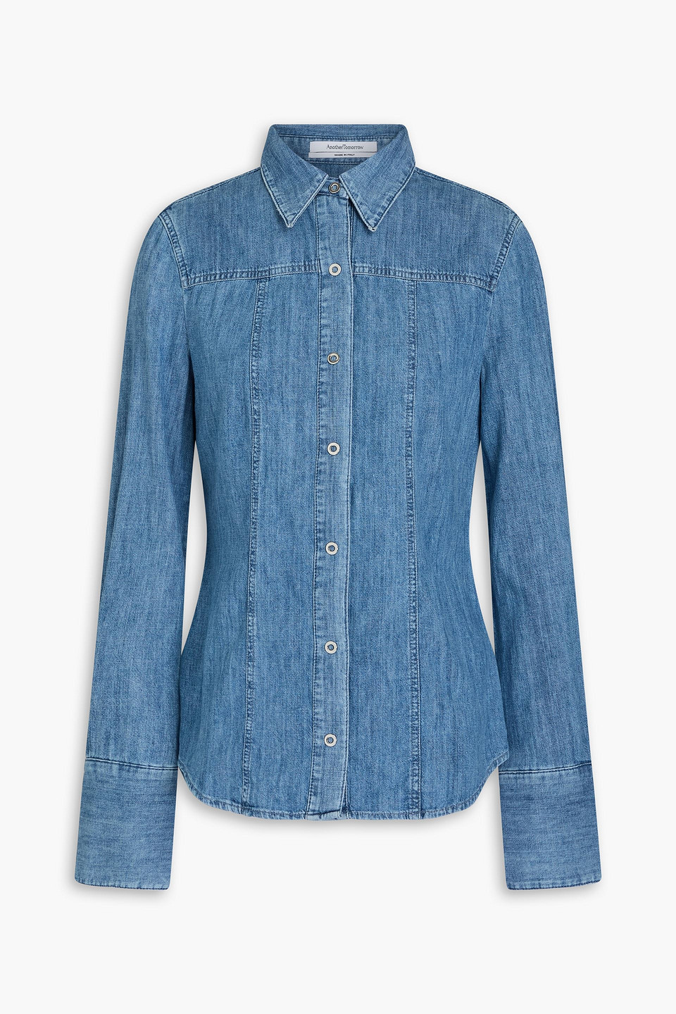 Cotton-chambray shirt