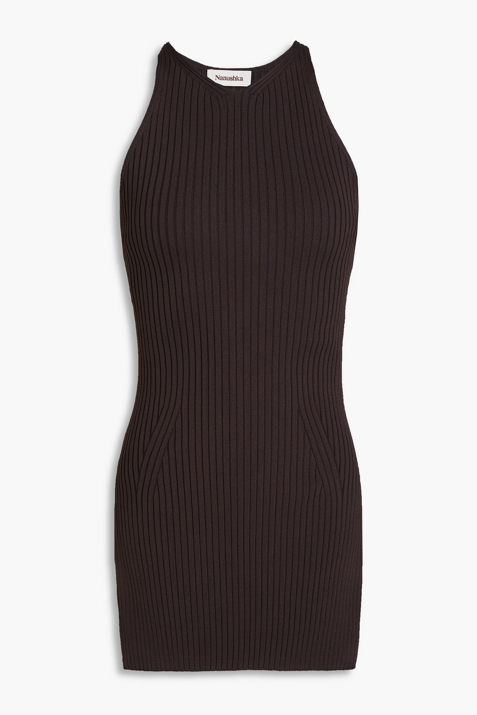 Nanushka - Ribbed-knit top - Brown - XXS