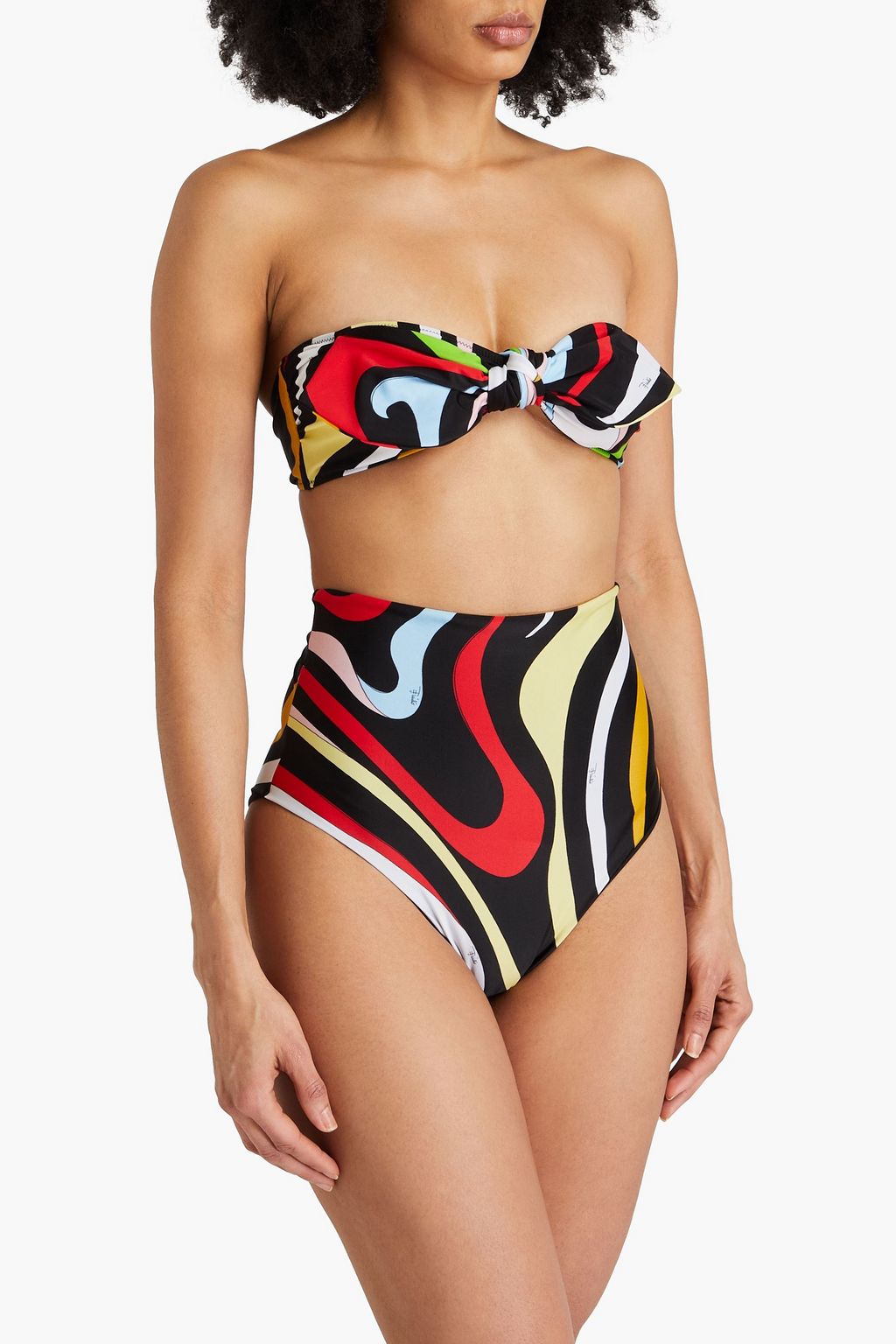 PUCCI قطعة بيكيني سفلية مزينة بطبعات