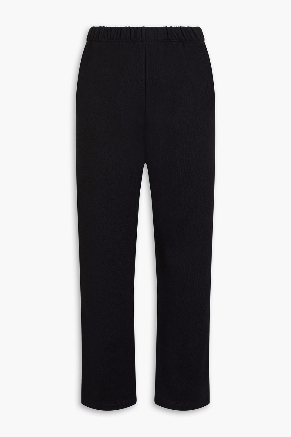 French cotton-blend terry track pants
