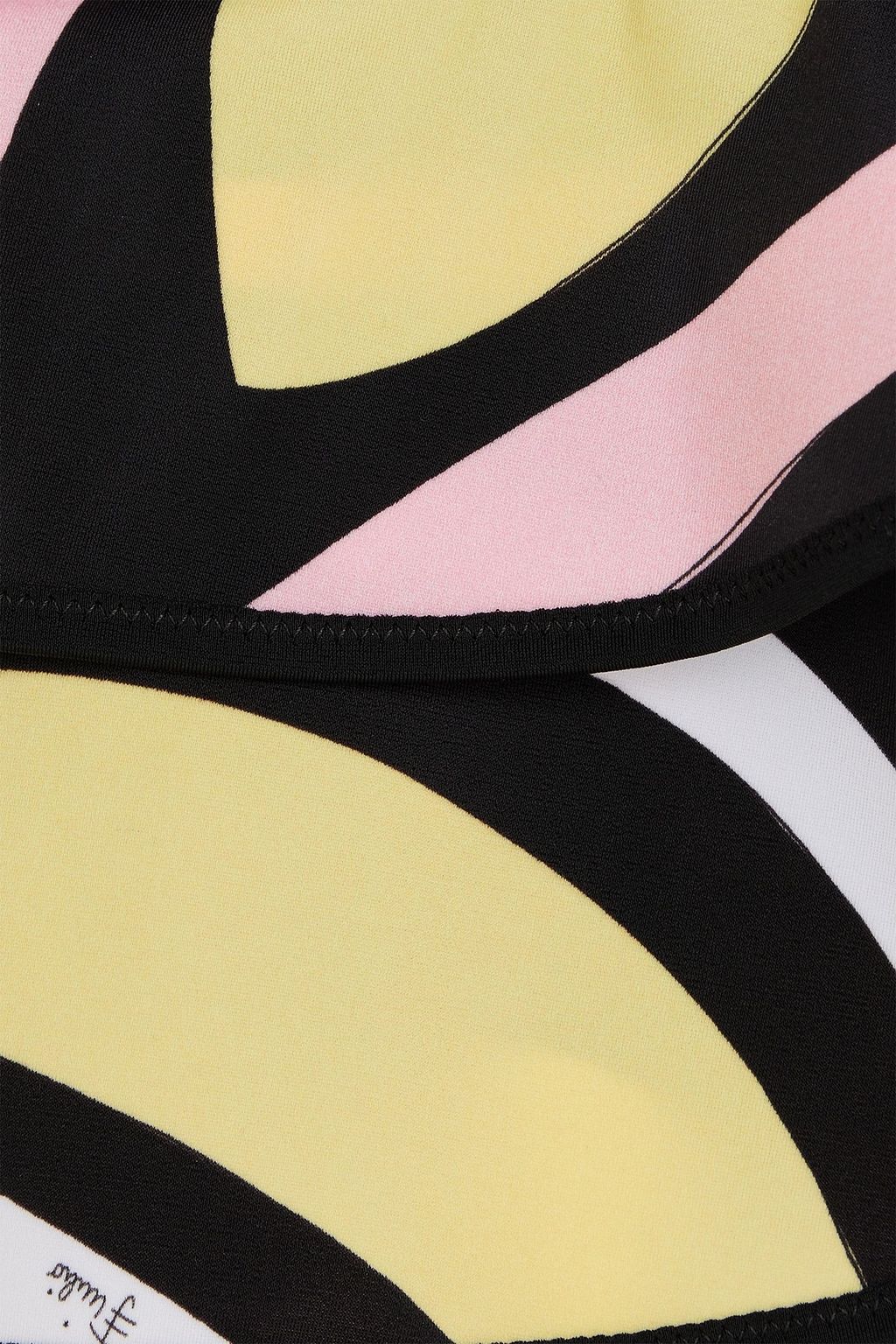 PUCCI قطعة بيكيني سفلية مزينة بطبعات وبكشاكش