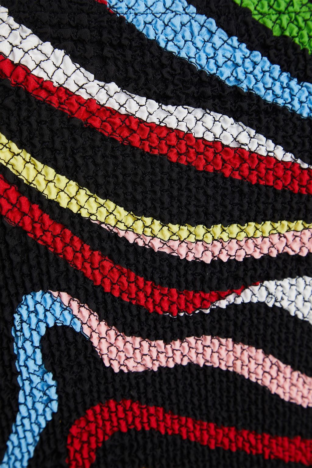PUCCI Trägerloses Cropped Oberteil aus Crêpe mit Raffung und Print