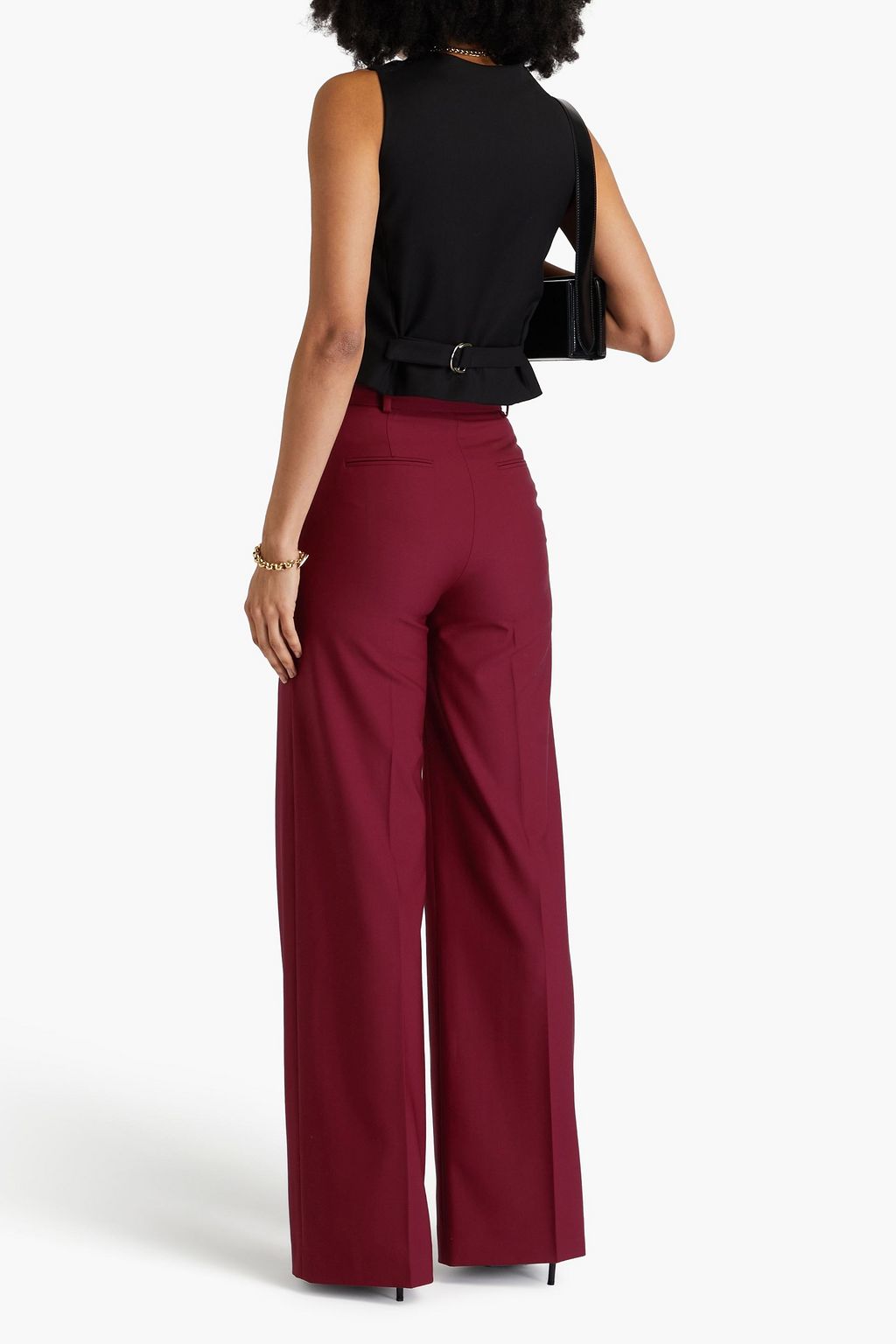 ANOTHER TOMORROW Wool wide-leg pants