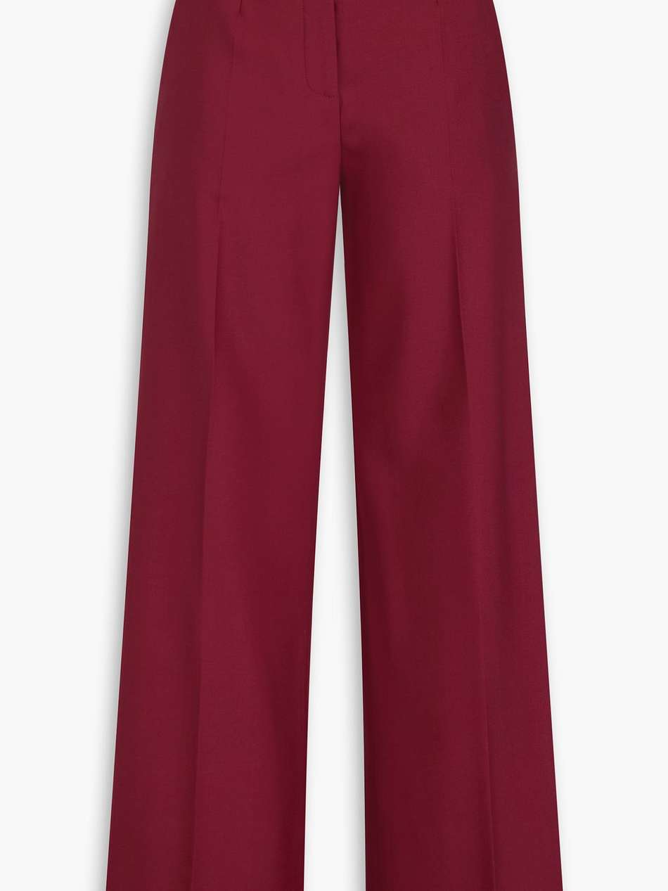 wool wide-leg pants
