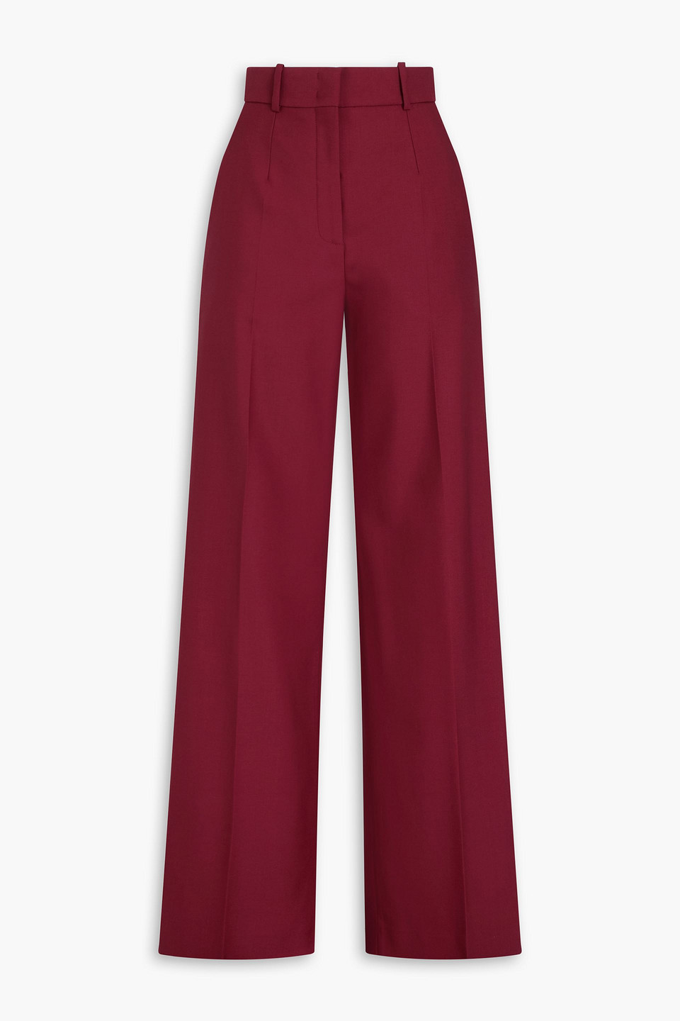 Wool wide-leg pants
