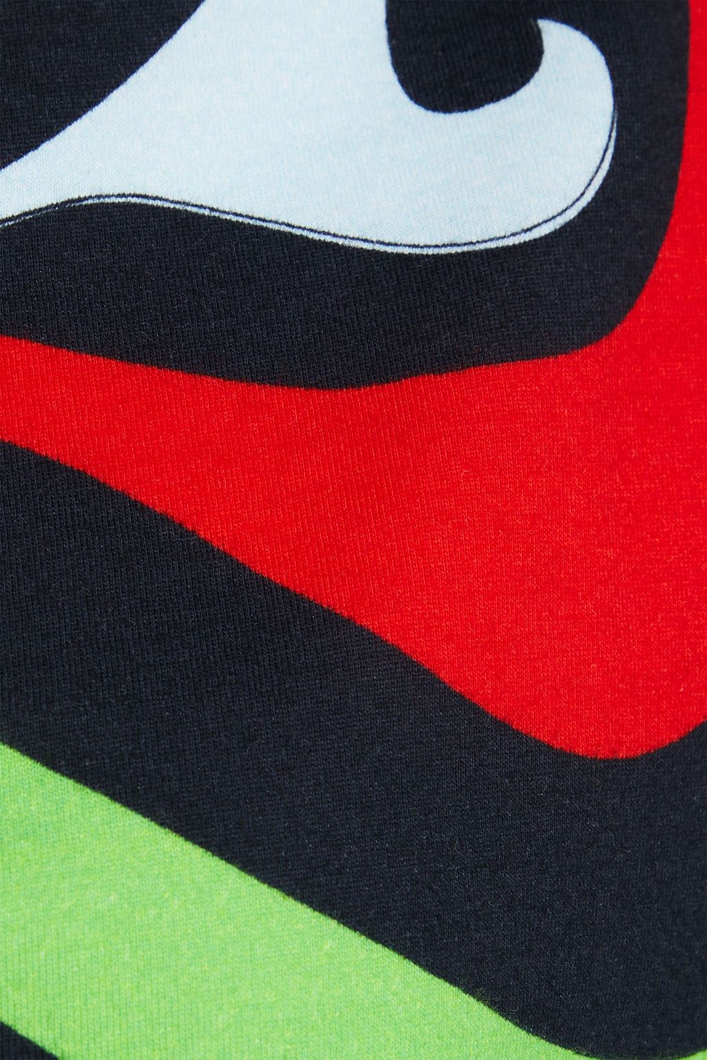 PUCCI Cropped Oberteil aus Baumwoll-Jersey mit Print