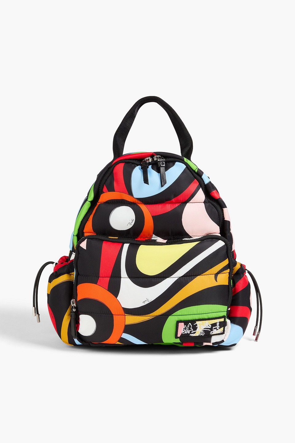 Pucci Rucksack Aus Gestepptem Shell Mit Print In Schwarz