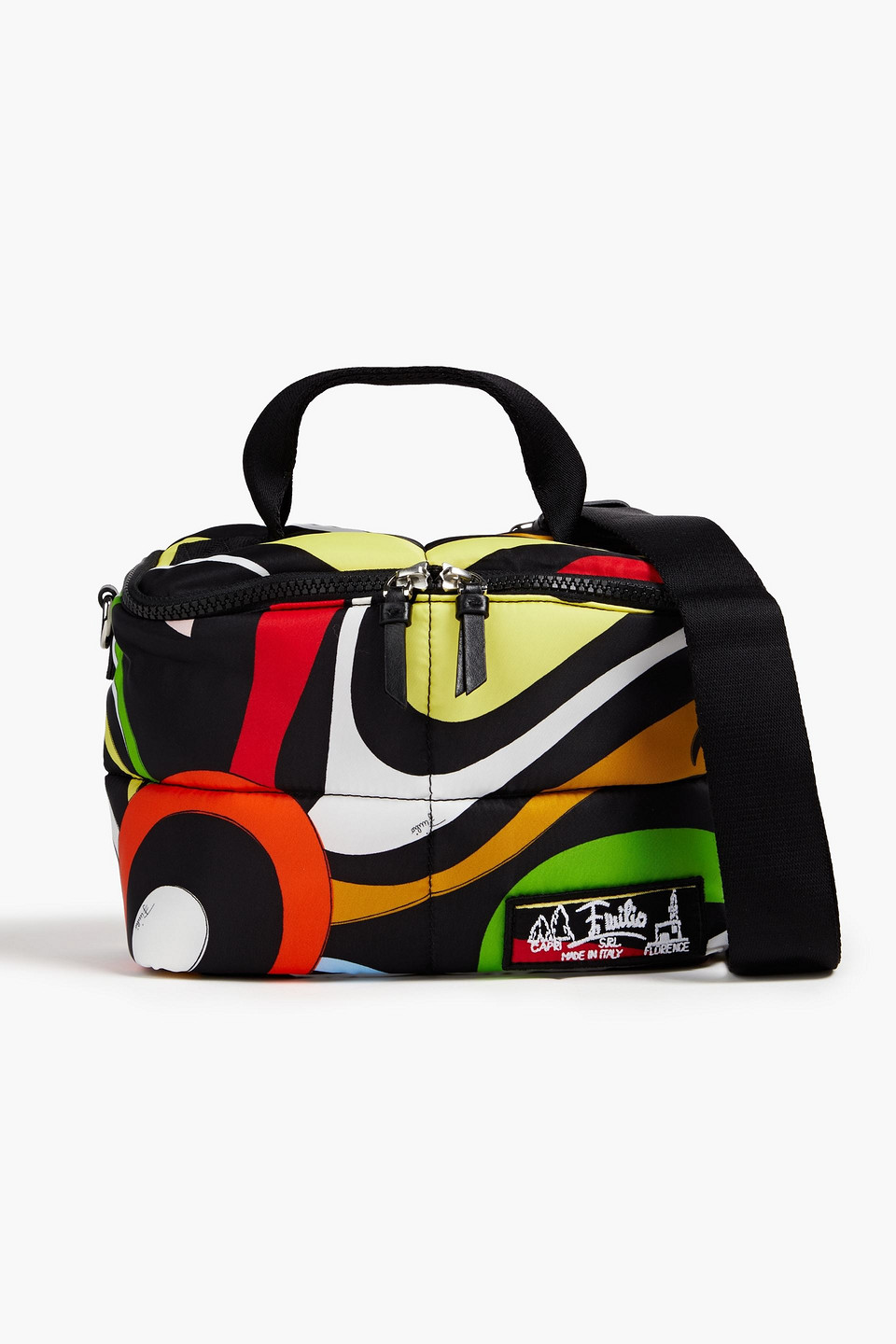 Pucci Printed Quilted Shell Cosmetics Case In Multi