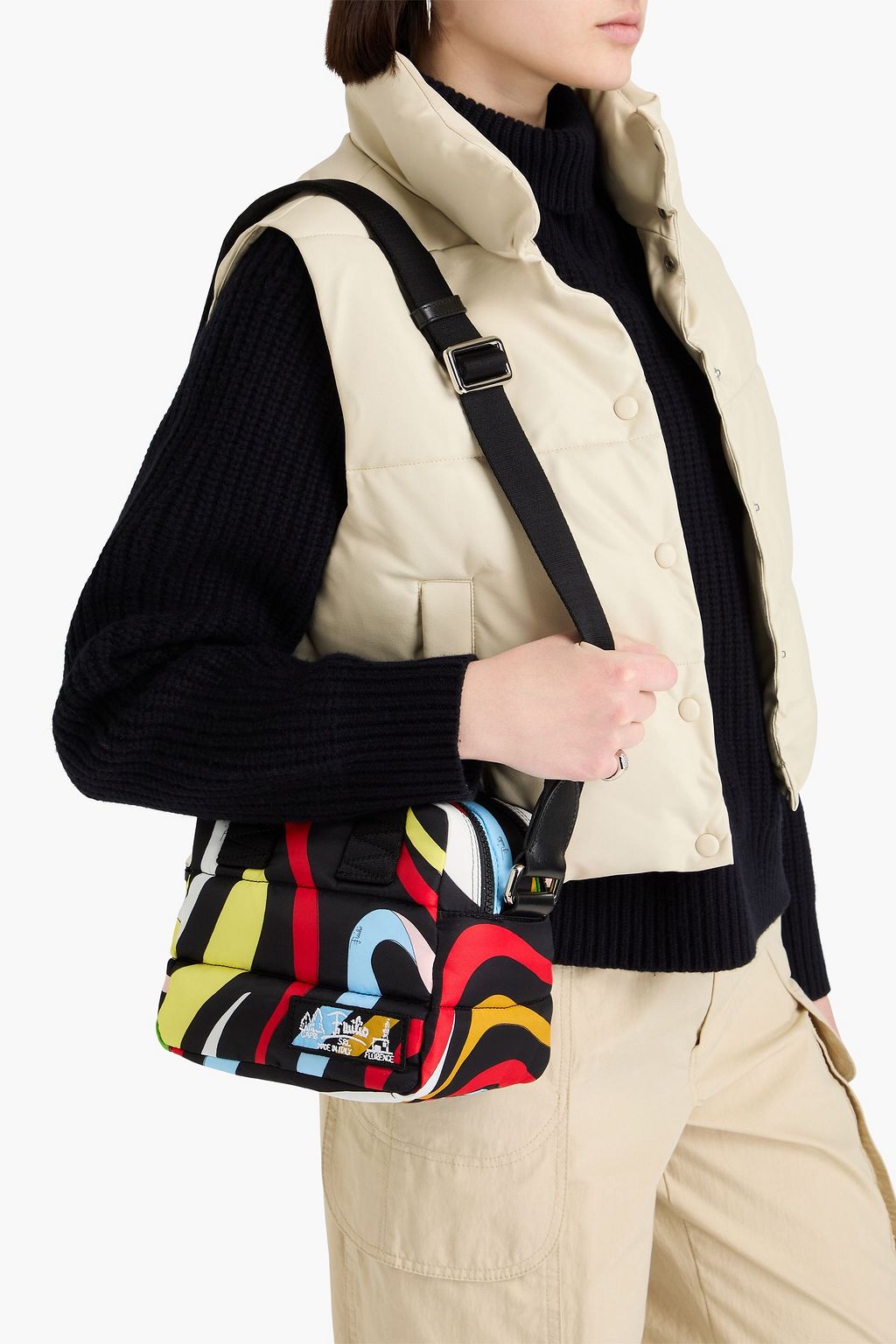 PUCCI Quilted printed shell camera bag