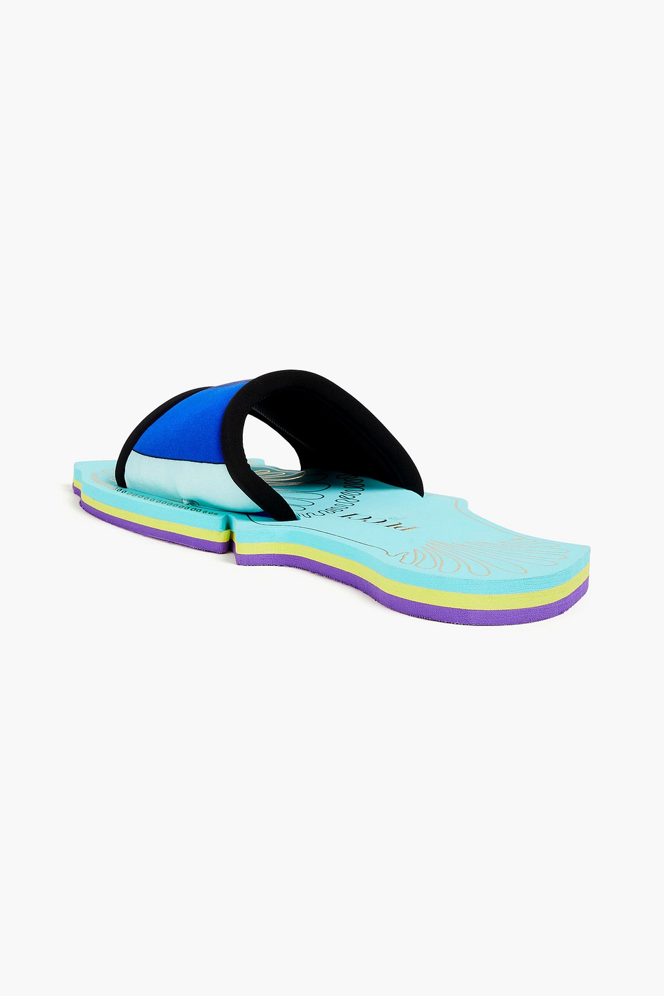  Pucci - Pantoletten Aus Jersey Mit Print - Blau - Eu 36 