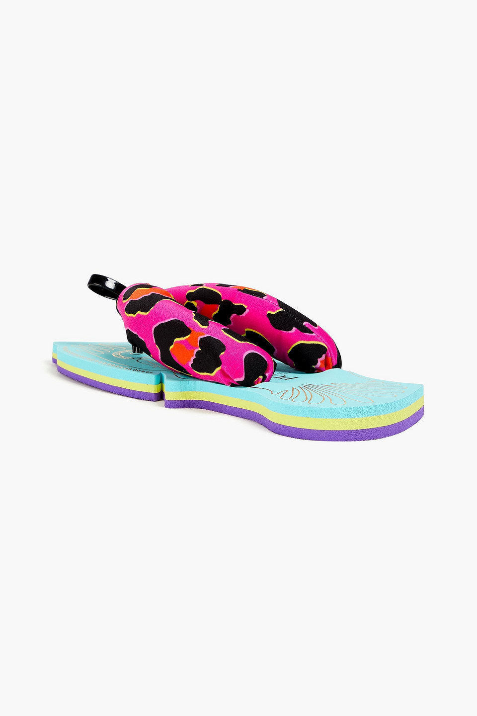 Pucci Zehensandalen Aus Jersey Mit Print In Fuchsiafarben