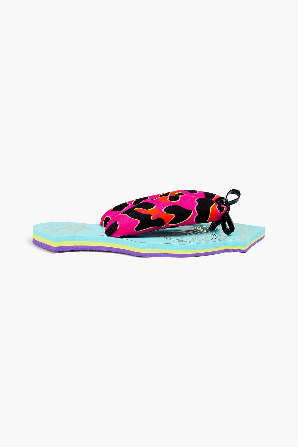 Pucci Zehensandalen Aus Jersey Mit Print In Fuchsiafarben