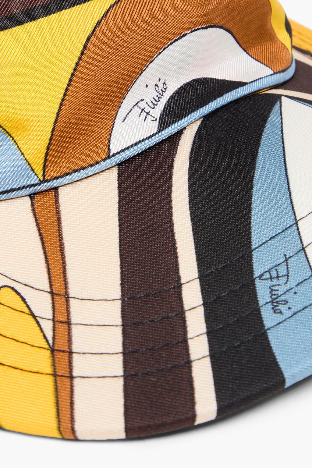 PUCCI Printed silk-twill visor