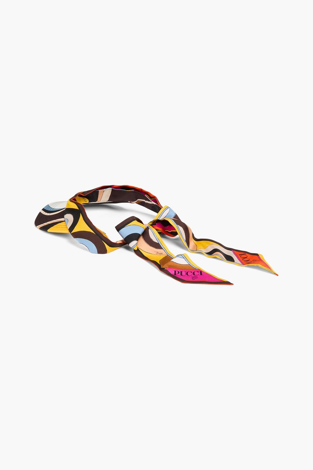 PUCCI Printed silk-twill visor