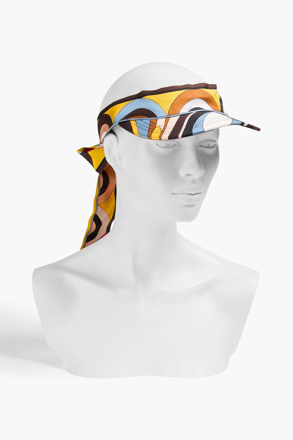 PUCCI Printed silk-twill visor