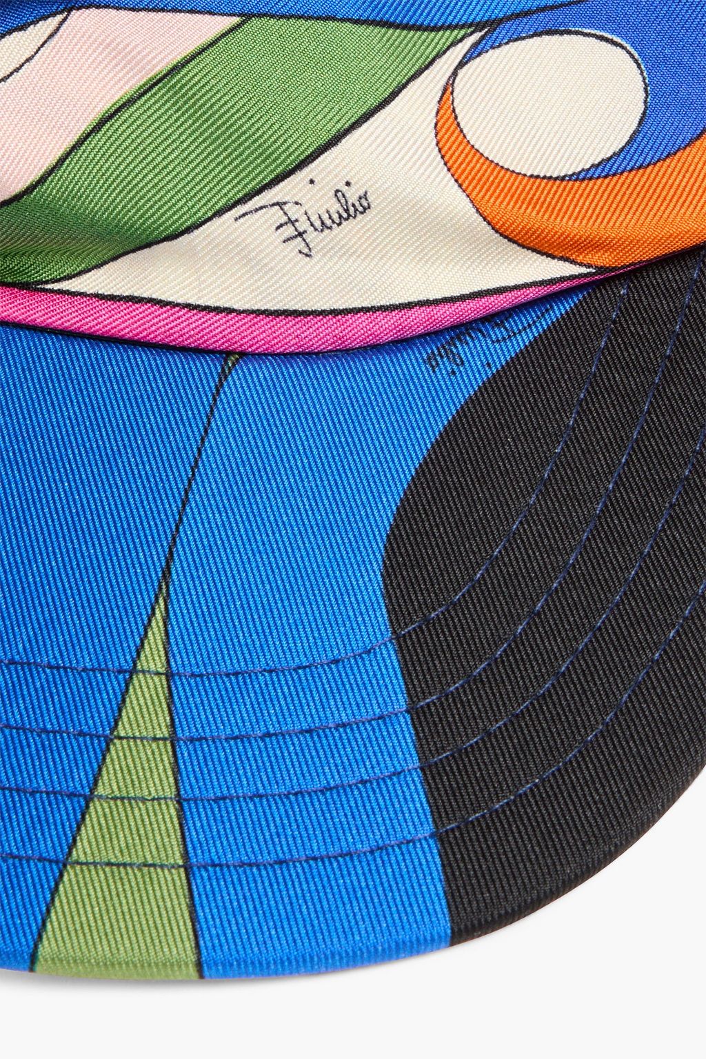 PUCCI Printed silk-twill visor