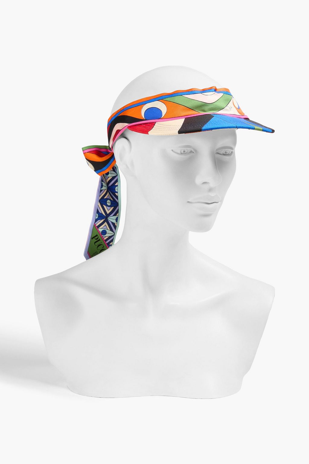 PUCCI Printed silk-twill visor