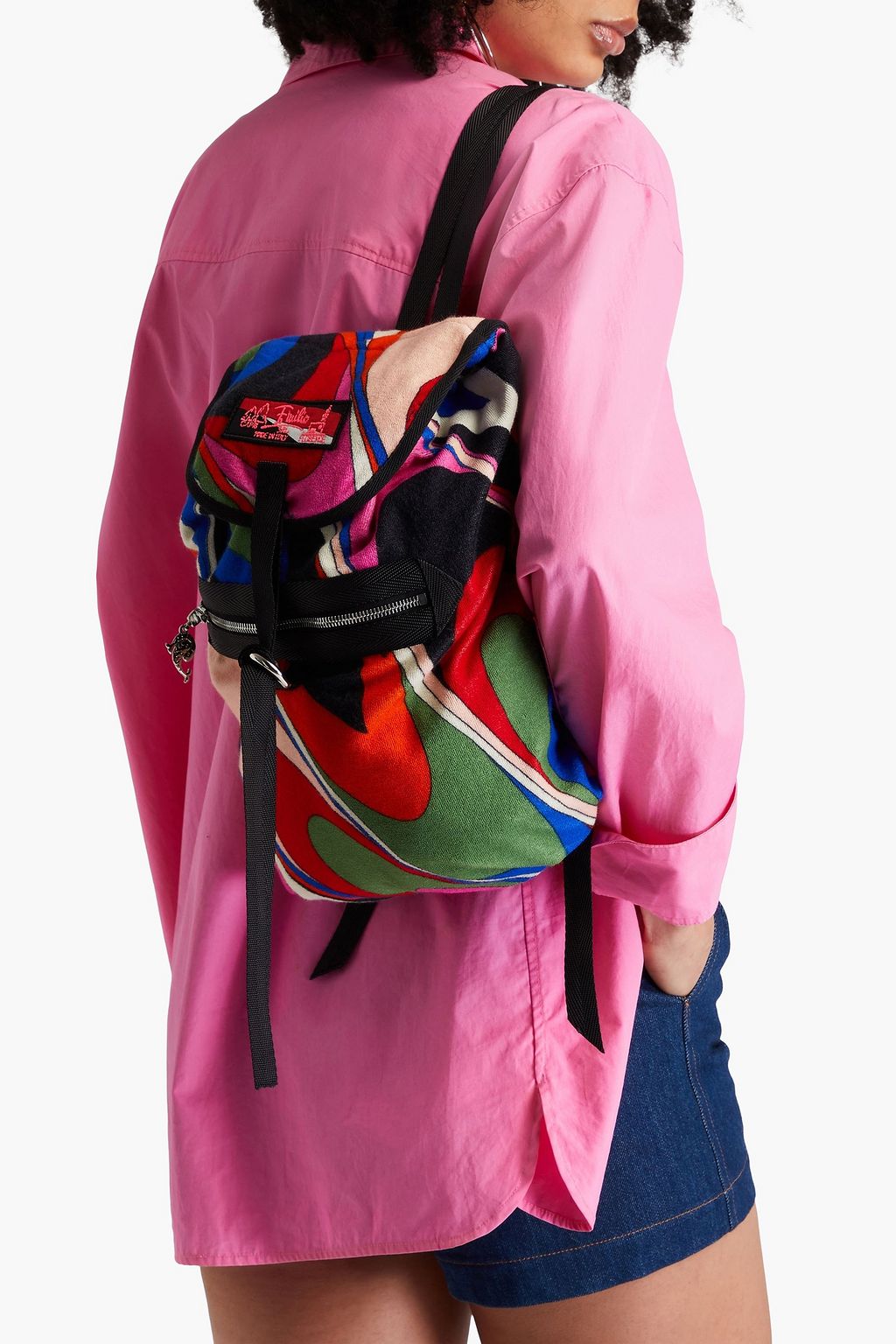 PUCCI Printed terry backpack